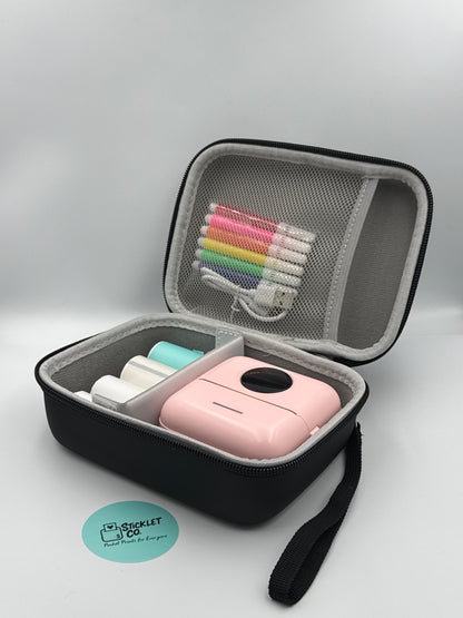 Premium Black Mini Printer Carry Case